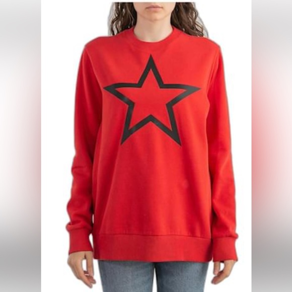 Givenchy Tops - Givenchy Red Cotton Sweatshirt Star size M